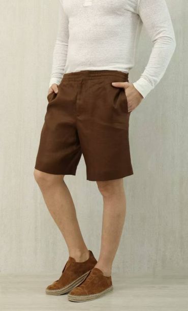 Льняные шорты ZEGNA LUX-117225