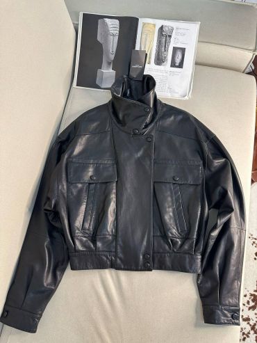 Куртка кожаная  Yves Saint Laurent LUX-117302