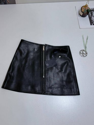 Кожаная юбка  Prada LUX-117612