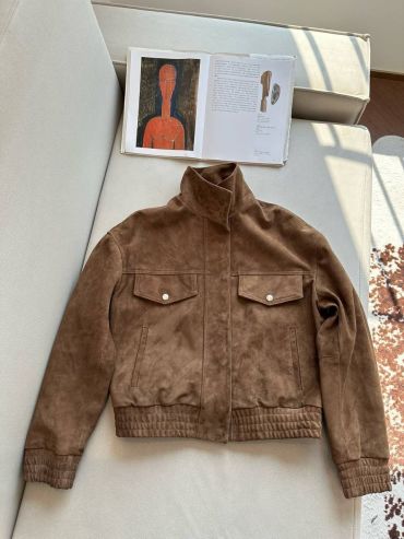 Замшевый бомбер Yves Saint Laurent LUX-117823