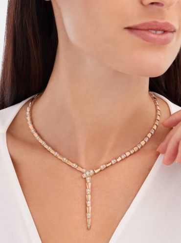 Колье Serpenti Viper из розового золота  Bvlgari LUX-118118