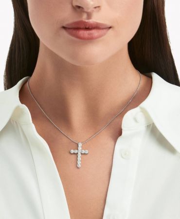 Культовая подвеска в форме крестика с бриллиантами Graff LUX-118342
