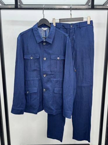  Льняной костюм Kiton LUX-119473