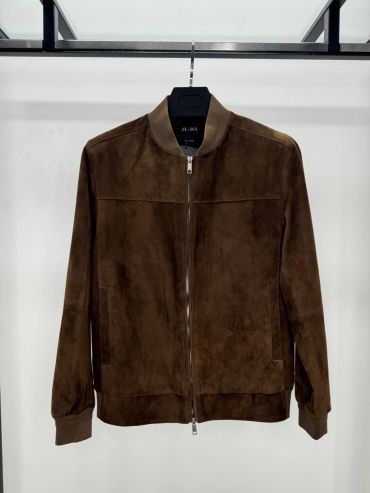 Замшевый бомбер  ZEGNA LUX-119842