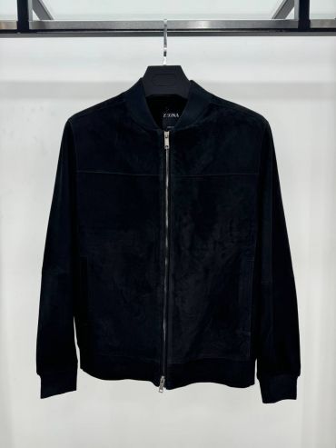 Замшевый бомбер  ZEGNA LUX-119841