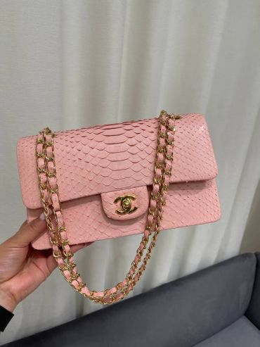 Сумка женская из натуральной кожи питона Chanel LUX-120052