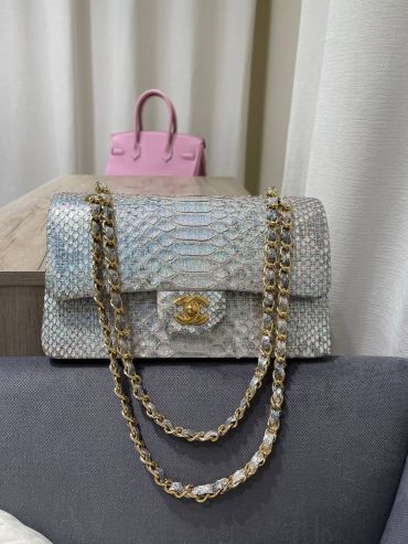 Сумка женская из натуральной кожи питона Chanel LUX-120048