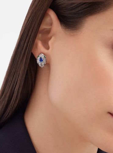 Серьги Serpenti из белого золота 18 карат Bvlgari LUX-121023