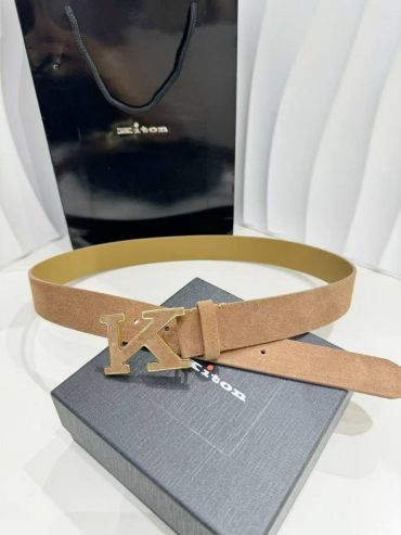 Ремень из натуральной замши Kiton LUX-121048