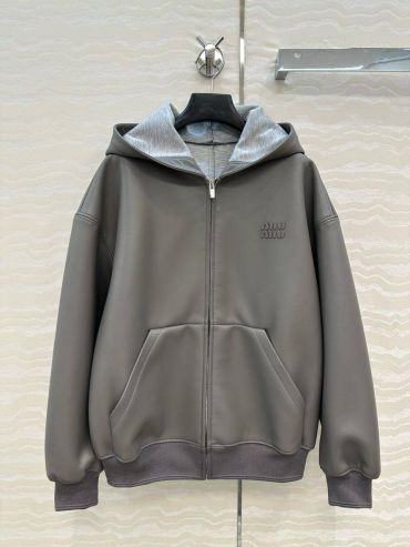 Кожаный бомбер  Miu Miu LUX-122016