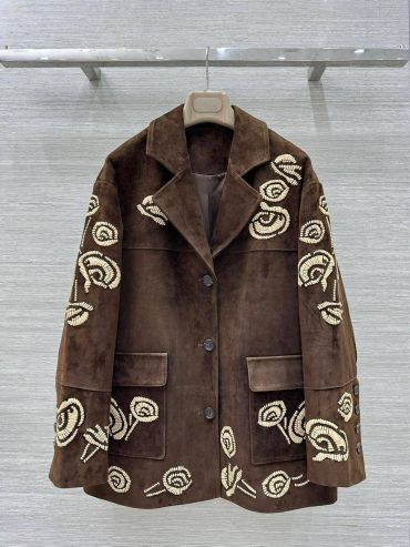 Замшевый жакет Ermanno Scervino LUX-123213