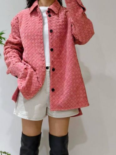 Замшевая рубашка Bottega Veneta LUX-123415