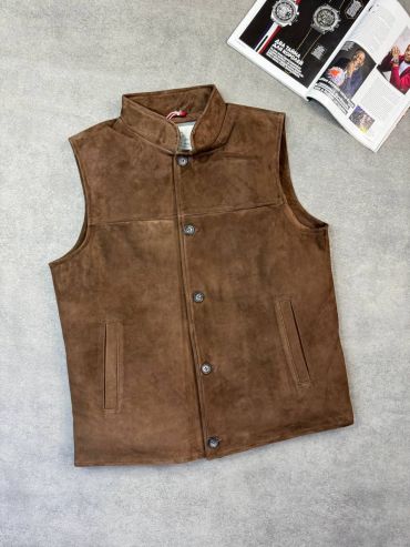 Жилет из натуральной замши(наполнитель пух)  Brunello Cucinelli LUX-123456