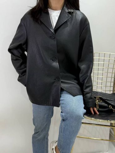 Кожаный жакет The Row LUX-123767