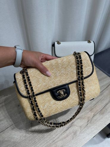 Сумочка из Рафии с отделкой кожи Chanel LUX-124383