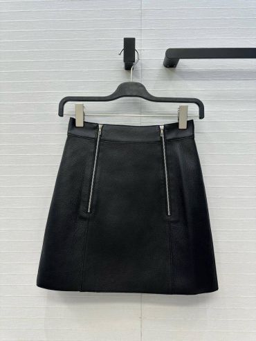 Кожаная юбка Hermes LUX-124412