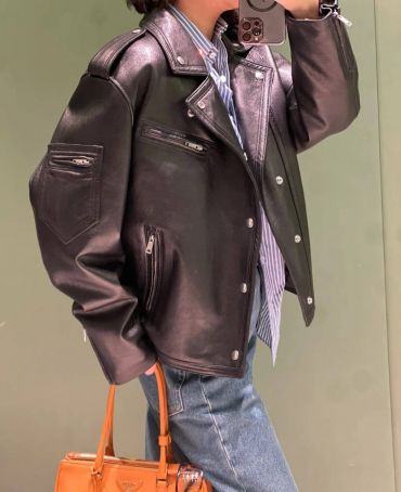 Кожаная куртка  Prada LUX-124892