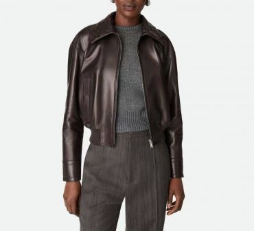 Куртка кожаная  Bottega Veneta LUX-124996
