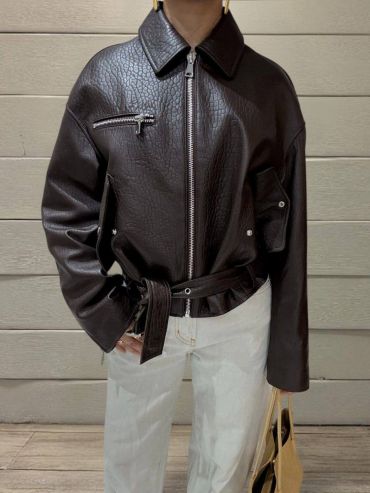 Куртка кожаная  Yves Saint Laurent LUX-124997