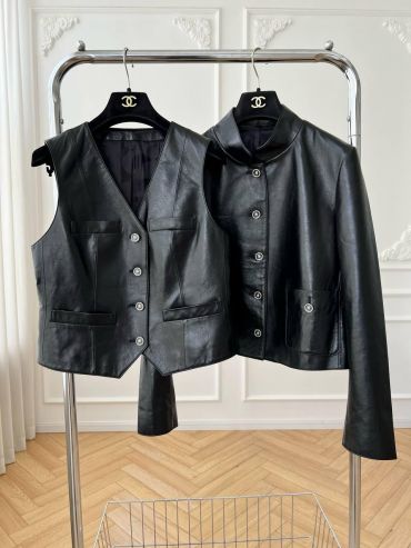 Кожаный жилет Chanel LUX-125004
