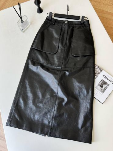 Кожаная юбка Chanel LUX-125005