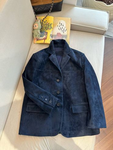 Замшевый жакет Prada LUX-125099