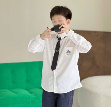 Рубашка с галстуком  Prada LUX-125731