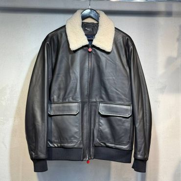 Кожаная куртка Kiton LUX-127219