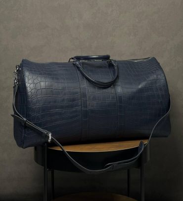 Дорожная сумка из натуральной кожи крокодила Louis Vuitton LUX-128450