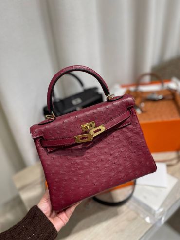 Сумка женская Kelly , 25 cm Ostrich GHW Hermes LUX-128499