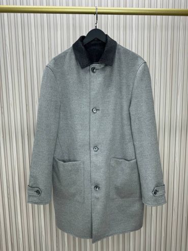 Двустороннее пальто из шерсти викуньи Brunello Cucinelli LUX-129063