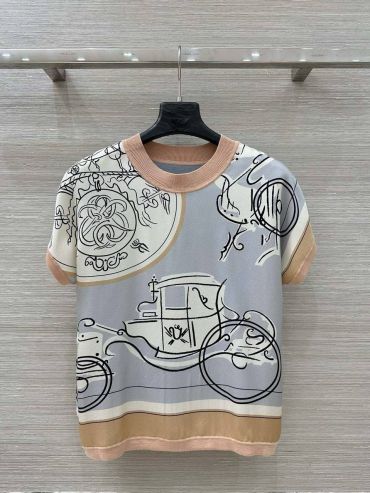 Футболка женская Hermes LUX-129145