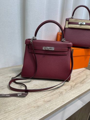 Сумка женская Kelly 28, PHW Togo Hermes LUX-130324