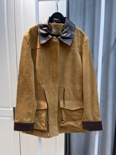 Замшевая куртка Balenciaga LUX-109811