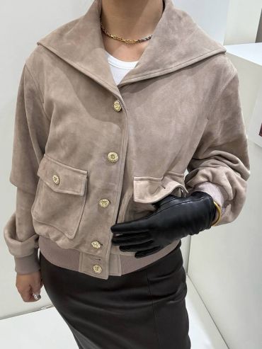 Замшевая куртка Chanel LUX-131571