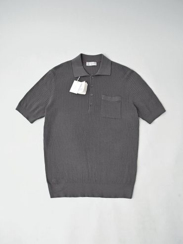  Рубашка-поло в рубчик Brunello Cucinelli LUX-133268