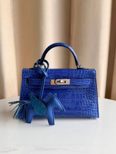 Сумка женская Kelly mini Crocodile Alligator Lisse Hermes LUX-133399