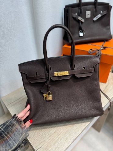  Сумка женская Birkin, 35 Barenia Faubourg calfskin