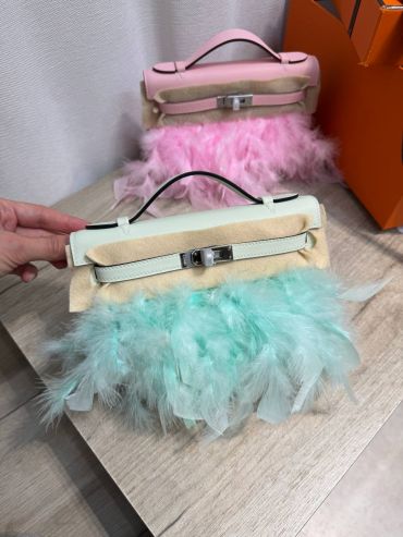 Сумка женская  Kelly Pochette Hermes LUX-134657