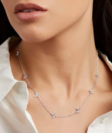 Колье с силуэтами бабочек из коллекции Butterfly Graff LUX-135660
