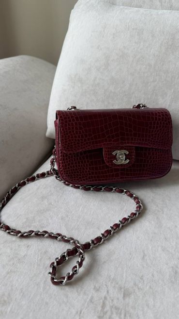  Сhanel 2.55 в размере 20 см выполнена из натуральной кожи крокодила  Chanel LUX-135466