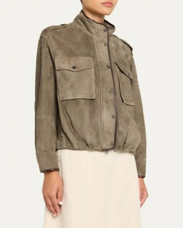 Замшевая куртка  Brunello Cucinelli LUX-135855