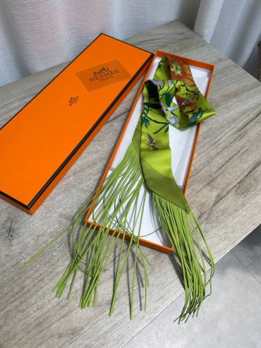 Шелковая лента Twilly Hermes LUX-135989