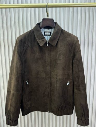 Куртка из натуральной замши  Brunello Cucinelli LUX-136169