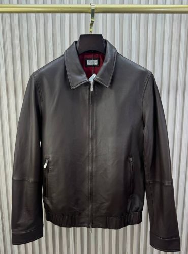 Куртка из натуральной кожи Brunello Cucinelli LUX-136171