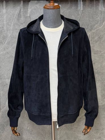 Замшевый бомбер Brunello Cucinelli LUX-136683