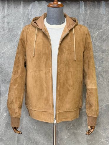 Замшевый бомбер Brunello Cucinelli LUX-136682