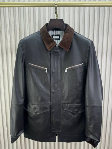 Кожаная куртка Brunello Cucinelli LUX-136737