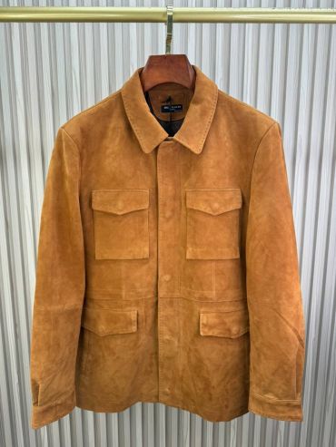 Куртка-пиджак   из натуральной замши  Kiton LUX-137335
