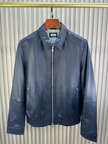 Кожаная куртка Brunello Cucinelli LUX-137337